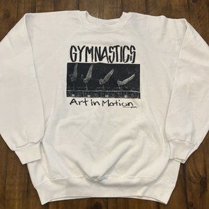 Vintage Gymnastics Crewneck Sweatshirts Size XL Made In USA